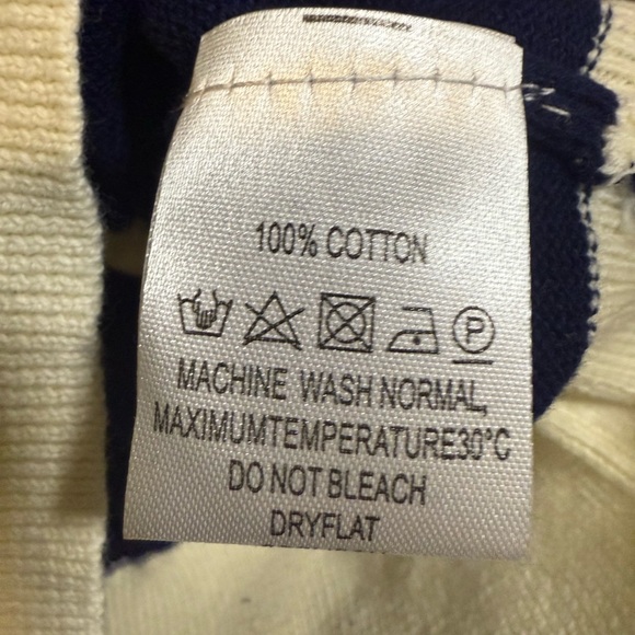 OXKNIT Women's Striped Polo Shirt - Navy, Green, and White Small - Picture 4 of 6